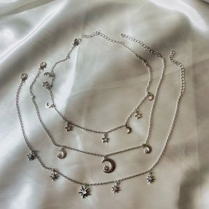 Set of Star and Moon Necklace